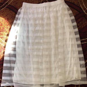 White Flowy Skirt